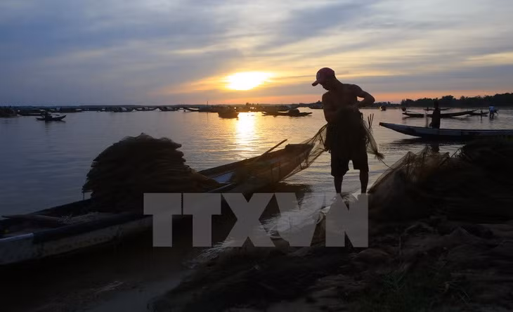 Huyện Quảng Điền đã đề ra nhiều chương trình, hành động nhằm bảo vệ tốt môi trường sinh thái vùng đầm phá, phát triển du lịch, góp phần khai thác có hiệu quả tiềm năng thế mạnh vùng đầm phá này. (Ảnh: Hồ Cầu/TTXVN)