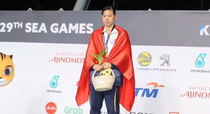  Ánh Viên đã có 5 HCV ở SEA Games 29.