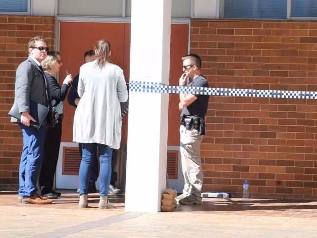 Cảnh sát phong tỏa hiện trường. (Nguồn: News Corp Australia)