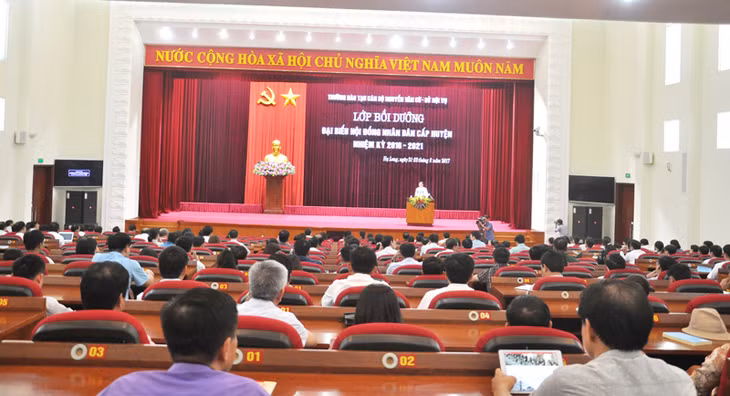 Quang cảnh lớp bồi dưỡng.