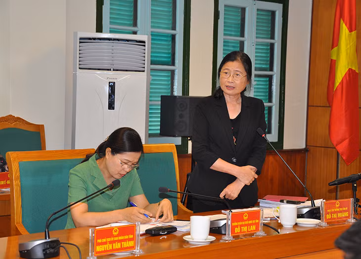 Đồng chí Đỗ Thị Hoàng, Phó Bí thư Thường trực Tỉnh ủy