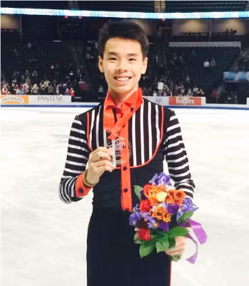 Tài năng gốc Việt Nam Nguyễn lần đầu tiên lọt top 3 giải đấu thuộc hệ thống Grand Prix. Ảnh: SC.