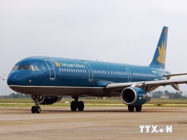 Máy bay của Vietnam Airlines. (Ảnh: Huy Hùng/TTXVN)