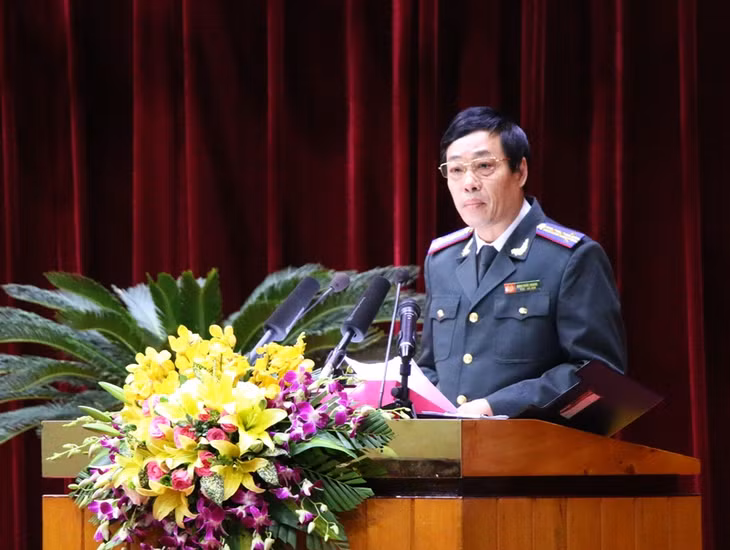 Đồng chí Đinh Khắc Khang, Cục trưởng Cục Thi hành án dân sự tỉnh.