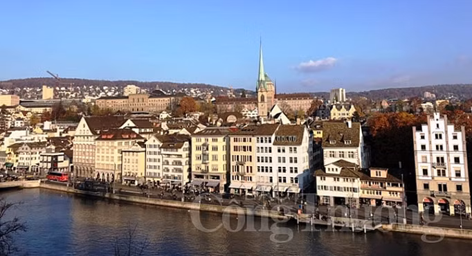 Mùa đông nơi phố cổ Zurich - Thụy Sĩ