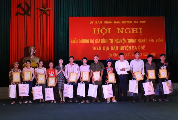 Từ đầu năm 2018 đến nay, Ba Chẽ đã ghi nhận 104 hộ tự nguyện viết đơn ra khỏi diện nghèo.
