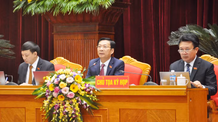 Chủ tọa kỳ họp điều hành phiên chất vấn.