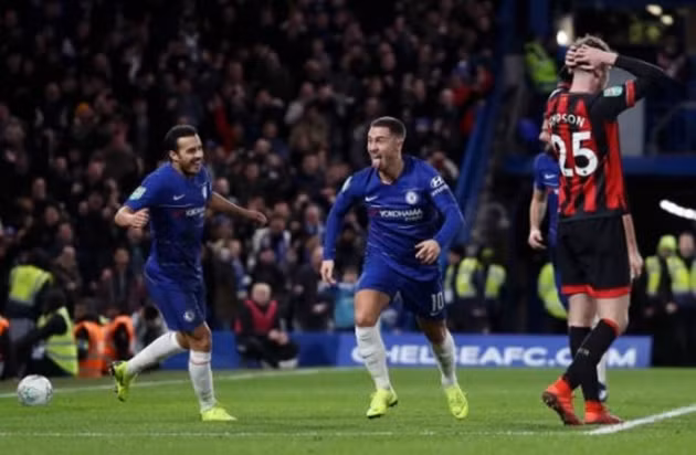 Hazard ghi bàn thắng duy nhất của trận đấu ở phút 84.