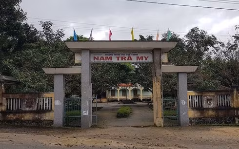 Trường THPT Nam Trà My nơi xảy ra vụ việc