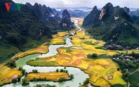Công viên địa chất toàn cầu UNESCO Non Nước Cao Bằng. Ảnh: VOV