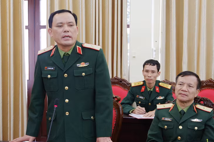 Thiếu tướng Đỗ Phương Thuấn, Phó Tư lệnh Quân khu 3 Phát biểu chỉ đạo tại hội nghị.