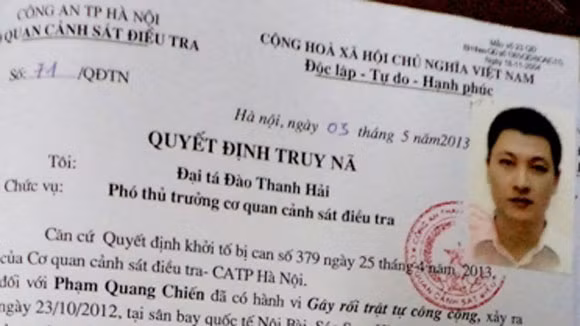 Quyết định truy nã Chiến