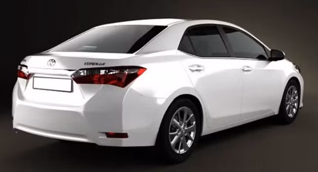 Góc nhìn từ phía sau Toyota Corolla 2014. Ảnh: Encontrarros