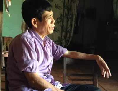 Trưởng thôn Sơn Đình 2, ông Lê Văn Hộ không tin nổi tội ác tày trời lại xảy ra ở vùng quê vốn yên ả này.