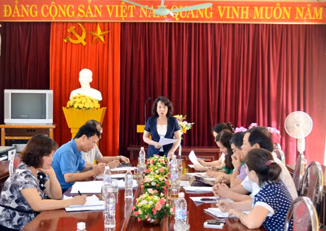 Đồng chí Vũ Thị Thu Thủy, Phó Chủ tịch UBND tỉnh phát biểu kết luận hội nghị.