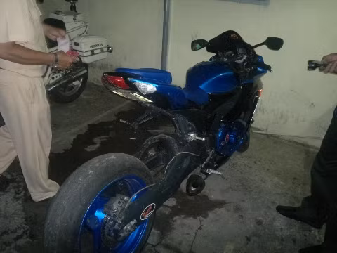 Xe mô tô biển số 53A8 – 0012 bị CSGT TP.HCM tạm giữ vì phạm luật giao thông (Ảnh: N.D)