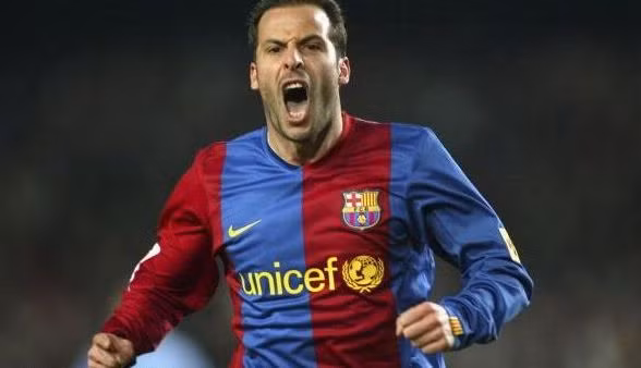 Ludovic Giuly trong màu áo Barca - Ảnh: Getty