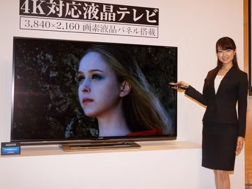 Dòng TV 4K Aquos mới của Sharp sẽ "lên kệ" từ tháng sau. Ảnh: NewLaunches.