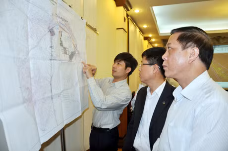 nghiên cứu hướng tuyến thi công trên bản vẽ kỹ thuật