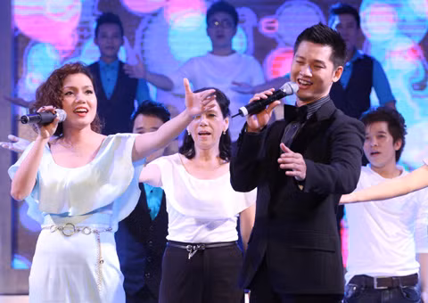 Hợp ca của Đức Tuấn và Ngọc Anh là hai đội chiếm được cảm tình của khán giả. Ảnh: Ân Nguyễn.