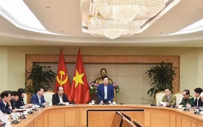Phó Thủ tướng Chính phủ Phạm Bình Minh đã chủ trì cuộc họp rà soát công tác chuẩn bị tổ chức Hội nghị Thượng đỉnh Triều Tiên-Mỹ (Ảnh: Báo TGVN)