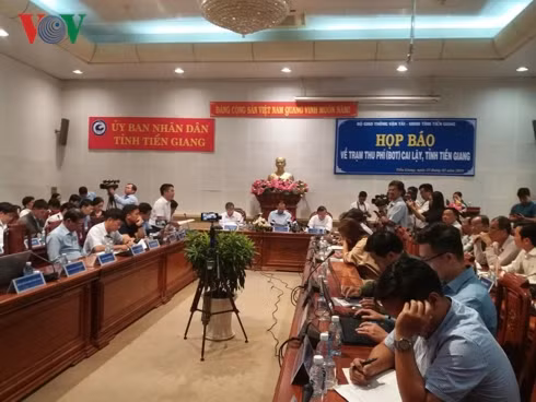 Toàn cảnh họp báo BOT Cai Lậy.