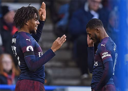 Niềm vui chiến thắng trở lại với Arsenal sau nỗi thất vọng thua Man City cách đây một tuần. Ảnh: Arsenal.