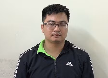 Phạm Quốc Huy tại cơ quan điều tra. Ảnh: Công an tỉnh Hải Dương.
