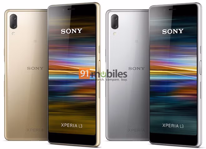 Xperia L3 có giá dự kiến 200 USD. Ảnh: 91mobile.