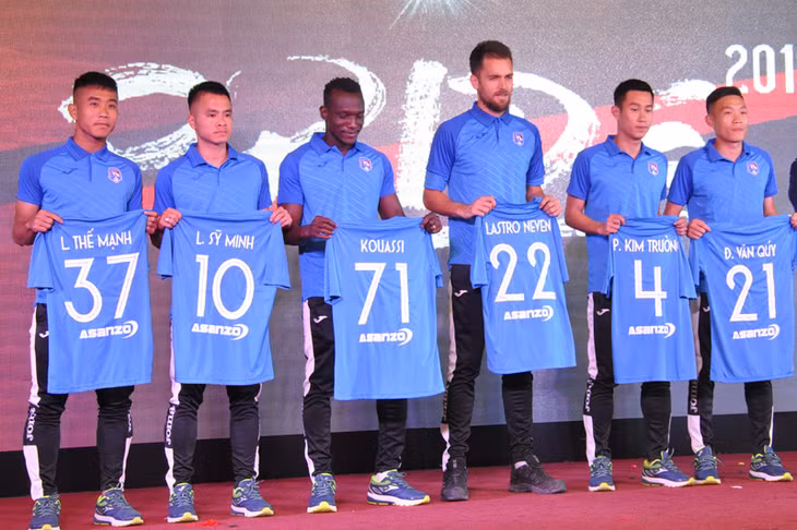 Các tân binh của CLB bóng đá TQN mùa giải V-League 2019