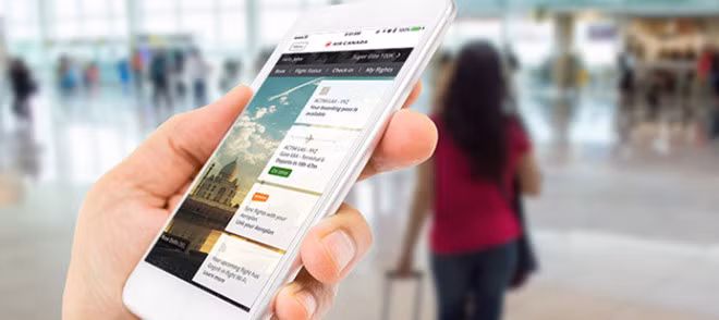 Nhiều ứng dụng âm thầm chụp lại màn hình iPhone. Ảnh: Air Canada.
