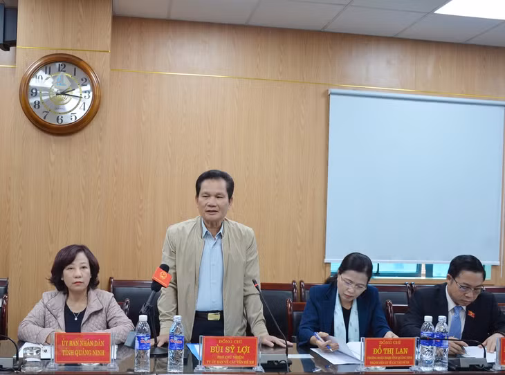 đồng chí Bùi Sỹ Lợi, Phó Chủ nhiệm thường trực Ủy Ban về các vấn đề xã hội Quốc hội