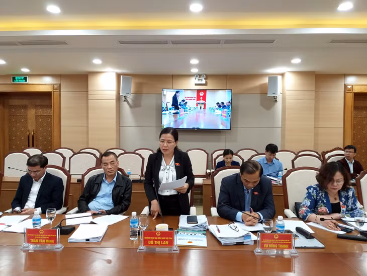 Đồng chí Đỗ Thị Lan, Uỷ viên BTV Tỉnh uỷ, Trưởng Đoàn ĐBQH tỉnh phát biểu kết luận buổi giám sát