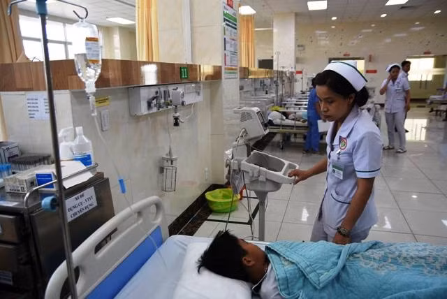 Các học sinh đang được điều trị tại bệnh viện.