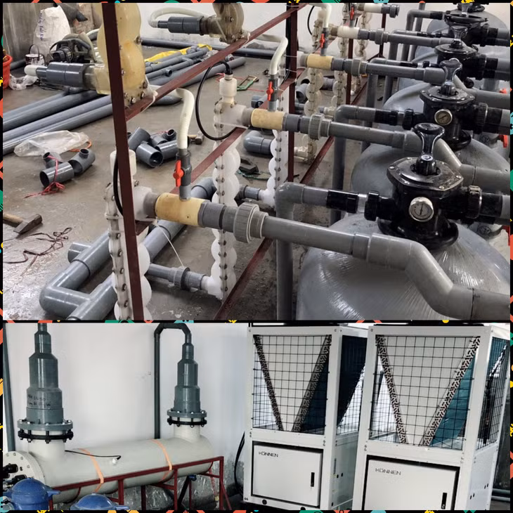 Hiện Tập đoàn Việt Úc đang lắp đặt thiết bị để sản xuất giống 
