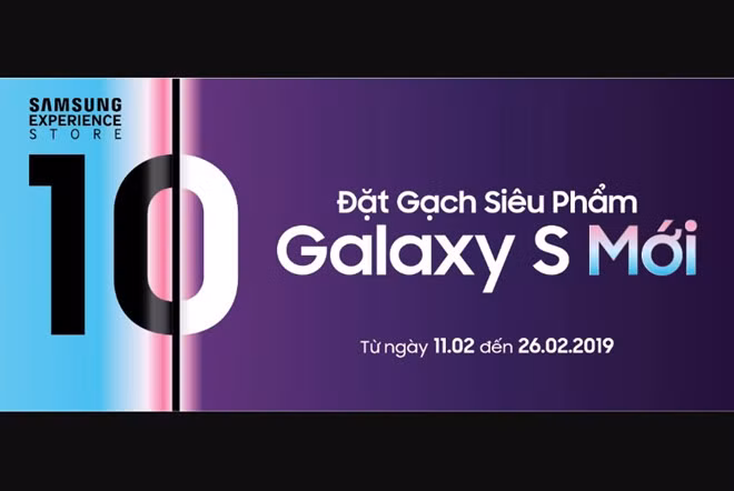 Đã có thể đặt trước Galaxy S10 với nhiều ưu đãi. Ảnh: SSVN.
