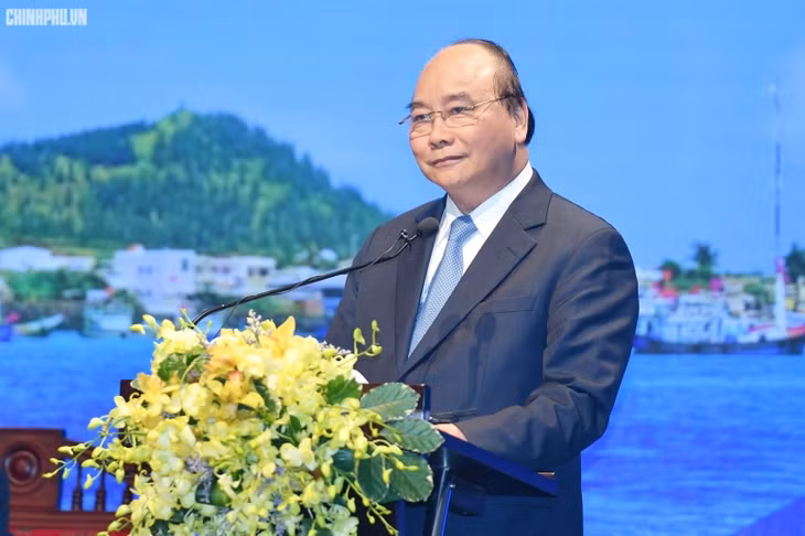 Thủ tướng phát biểu tại Hội nghị phát triển du lịch miền Trung - Tây Nguyên. Ảnh VGP/Quang Hiếu