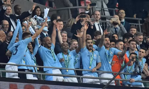 Bảo vệ thành công Cup Liên đoàn là động lực để Man City trở lại cuộc đua tại Ngoại hạng Anh. Ảnh: AFP.