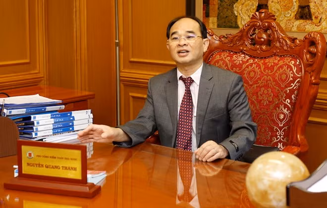 Phó Tổng Kiểm toán Nhà nước Nguyễn Quang Thành. (Ảnh: CTV/Vietnam+)