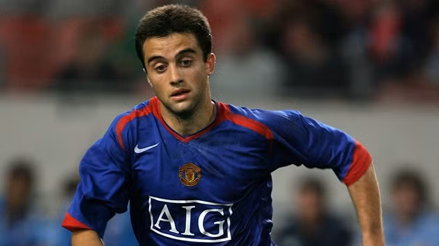  Giuseppe Rossi trong màu áo Manchester United.