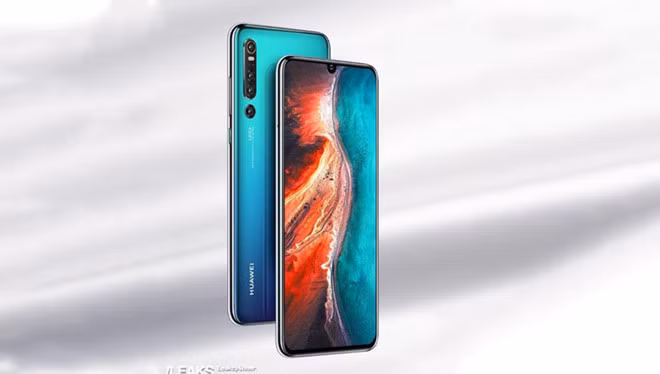 Huawei P30 có màn hình khuyết đỉnh hình giọt nước. Ảnh: RGB.