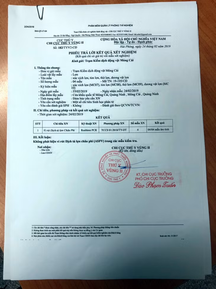 Phiếu trả lời