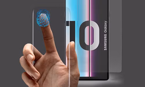Galaxy S10 sẽ có vân tay siêu âm đặt dưới màn hình với tốc độ quét nhanh. Ảnh: Droid-life