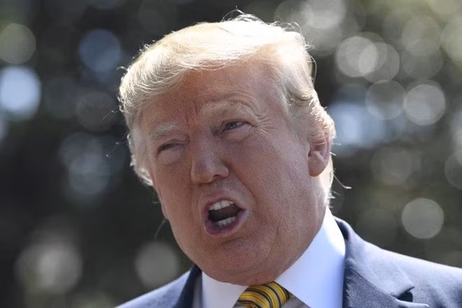 Tổng thống Trump phát biểu tại Nhà Trắng hôm 22/6. Ảnh: AP
