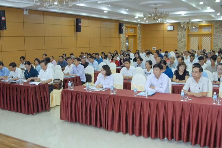 Cán bộ MTTQ các cấp tham gia tập huấn công tác tổ chức đại hội do Ủy ban MTTQ tỉnh tổ chức nhằm có sự thống nhất cao trong triển khai từ tỉnh tới cơ sở.
