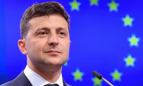 Tổng thống Ukraine Volodymyr Zelensky tại Bỉ ngày 5/6. Ảnh: AFP.