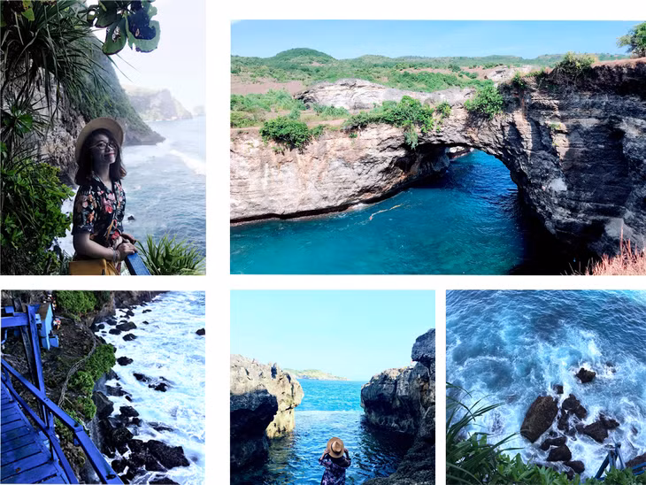 Khung cảnh hùng vĩ, tráng lệ của đảo Nusa Penida.