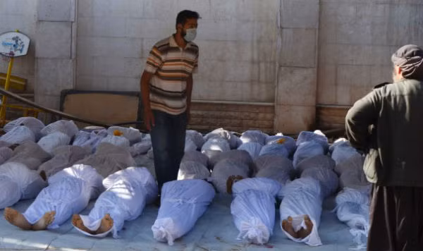 Cuộc tấn công bằng vũ khí hóa học hồi tuần trước tại Syria đã khiến khoảng 1.300 người thiệt mạng. (Ảnh: Washington Post)