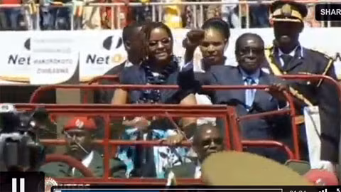 Ông Mugabe, hiện là tổng thống cao tuổi nhất châu Phi. (ảnh: Reuters)
