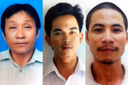 Đại gia dỏm Nguyễn Quang Truyền (trái) cùng Tường (giữa) và Bé. Ảnh: C.A.